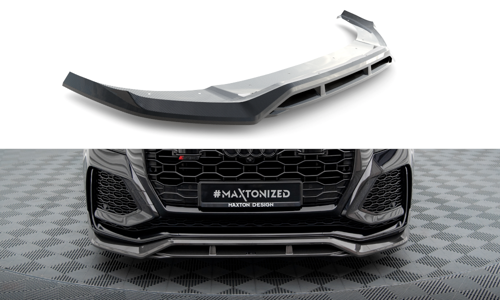 MAXTON DESIGN CARBON FIBER FRONT SPLITTER AUDI RSQ8 MK1