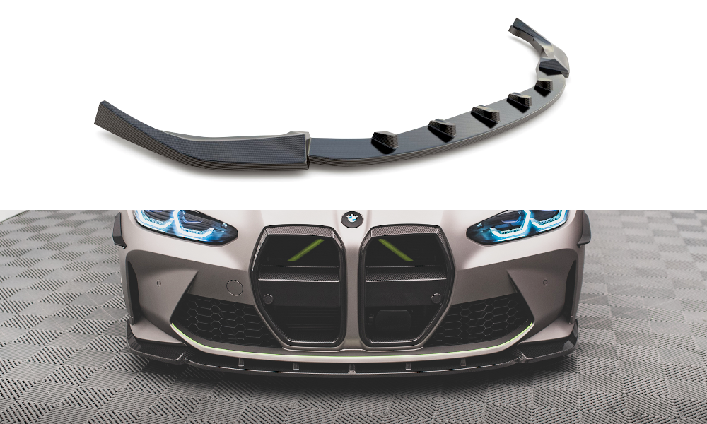 MAXTON DESIGN CARBON FIBER FRONT SPLITTER V.1 BMW M4 G82 / M3 G80