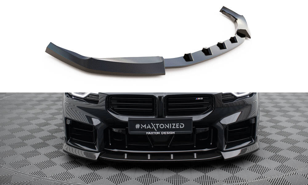 MAXTON DESIGN CARBON FIBER FRONT SPLITTER V.2 BMW M2 G87