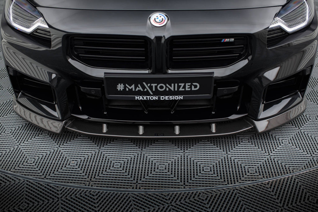 MAXTON DESIGN CARBON FIBER FRONT SPLITTER V.2 BMW M2 G87