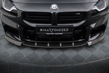 Load image into Gallery viewer, MAXTON DESIGN CARBON FIBER FRONT SPLITTER V.2 BMW M2 G87