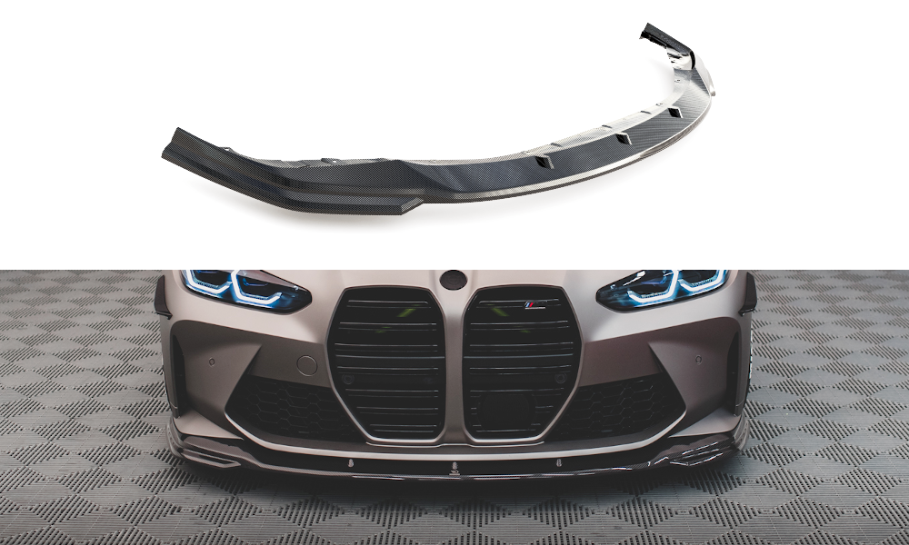 MAXTON DESIGN CARBON FIBER FRONT SPLITTER V.2 BMW M4 G82 / M3 G80