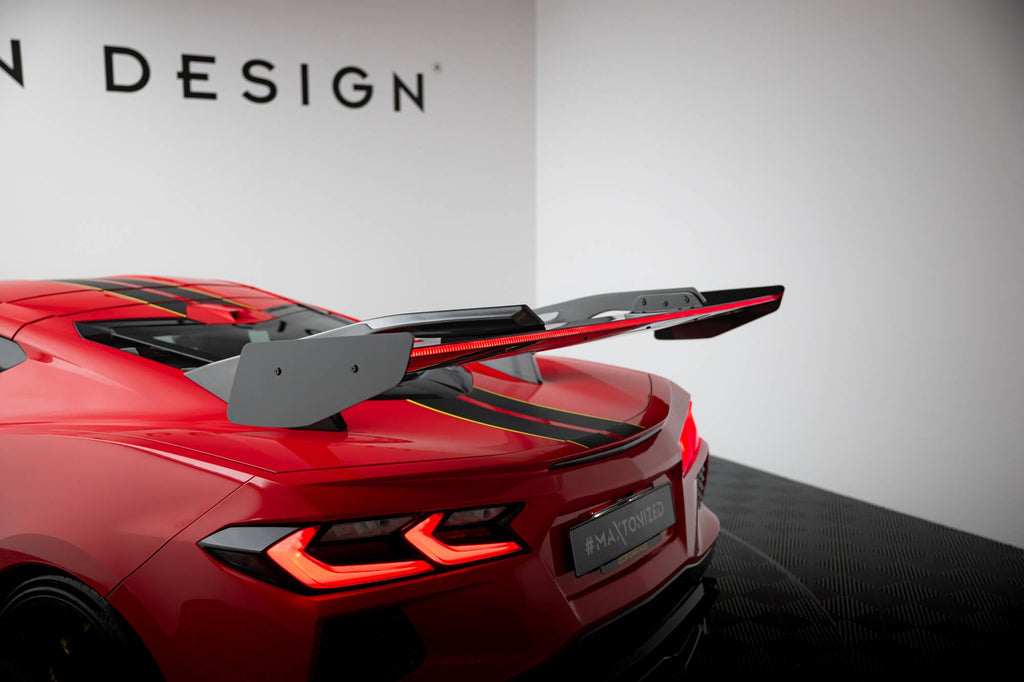 MAXTON DESIGN Carbon Spoiler + LED Chevrolet Corvette C8