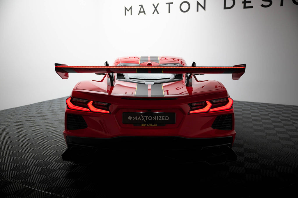 MAXTON DESIGN Carbon Spoiler + LED Chevrolet Corvette C8