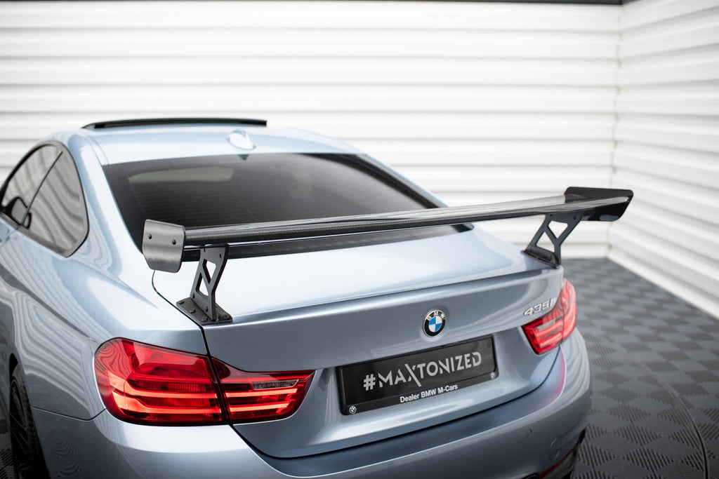 MAXTON DESIGN Carbon Spoiler With External Brackets Uprights BMW 4 F32 / 4 F32 M-Pack Coupe