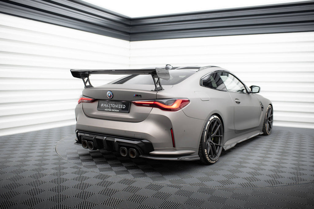 MAXTON DESIGN Carbon Spoiler With External Brackets Uprights BMW M4 G82 / M440i G22 / 4 M-Pack G22