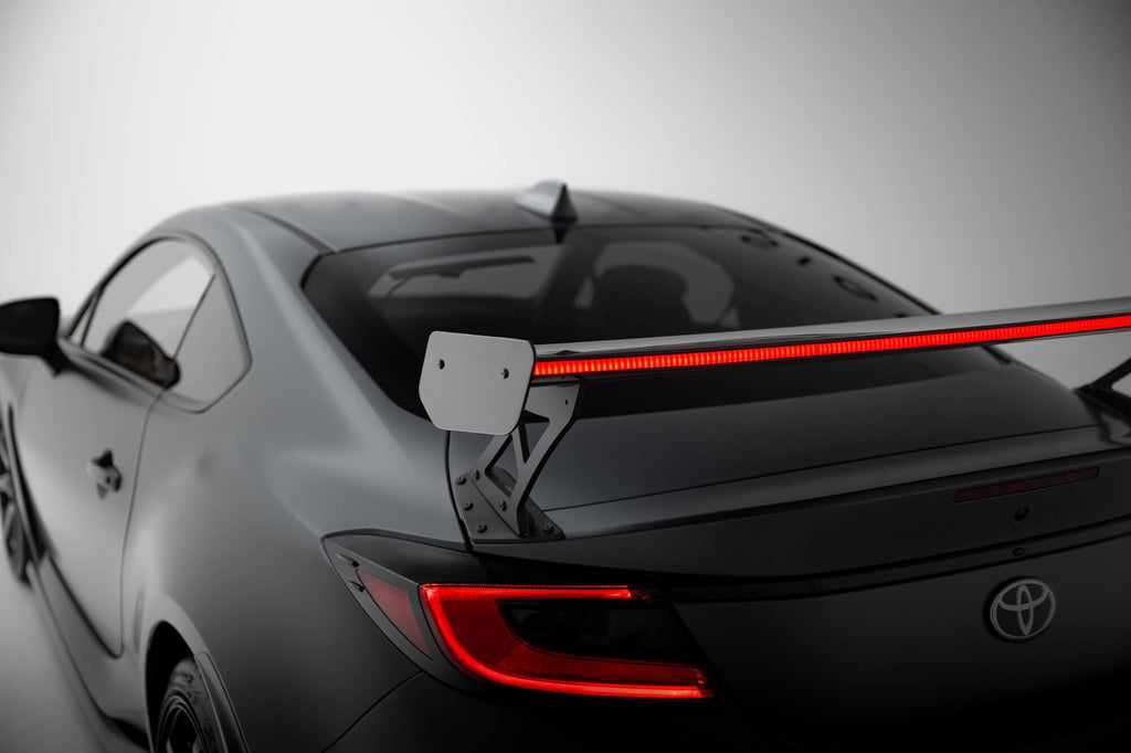 MAXTON DESIGN Carbon Spoiler With External Brackets Uprights + LED Toyota GR86