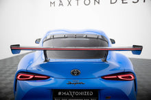 Load image into Gallery viewer, MAXTON DESIGN CARBON SPOILER WITH EXTERNAL BRACKETS UPRIGHTS + LED TOYOTA SUPRA MK5