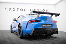 Load image into Gallery viewer, MAXTON DESIGN CARBON SPOILER WITH EXTERNAL BRACKETS UPRIGHTS + LED TOYOTA SUPRA MK5