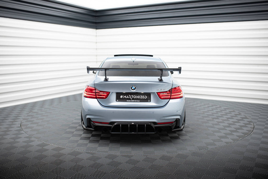 MAXTON DESIGN Carbon Spoiler With Internal Brackets Uprights BMW 4 F32 / 4 F32 M-Pack  Coupe