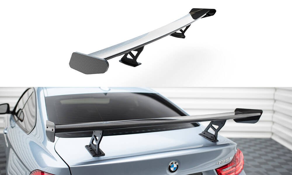 MAXTON DESIGN Carbon Spoiler With Internal Brackets Uprights BMW 4 F32 / 4 F32 M-Pack  Coupe