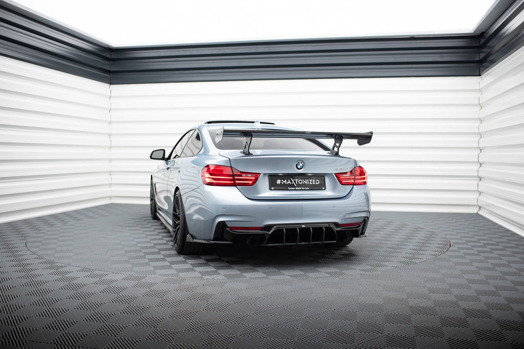 MAXTON DESIGN Carbon Spoiler With Internal Brackets Uprights BMW 4 F32 / 4 F32 M-Pack  Coupe