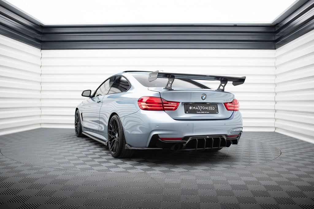 MAXTON DESIGN Carbon Spoiler With Internal Brackets Uprights BMW 4 F32 / 4 F32 M-Pack  Coupe