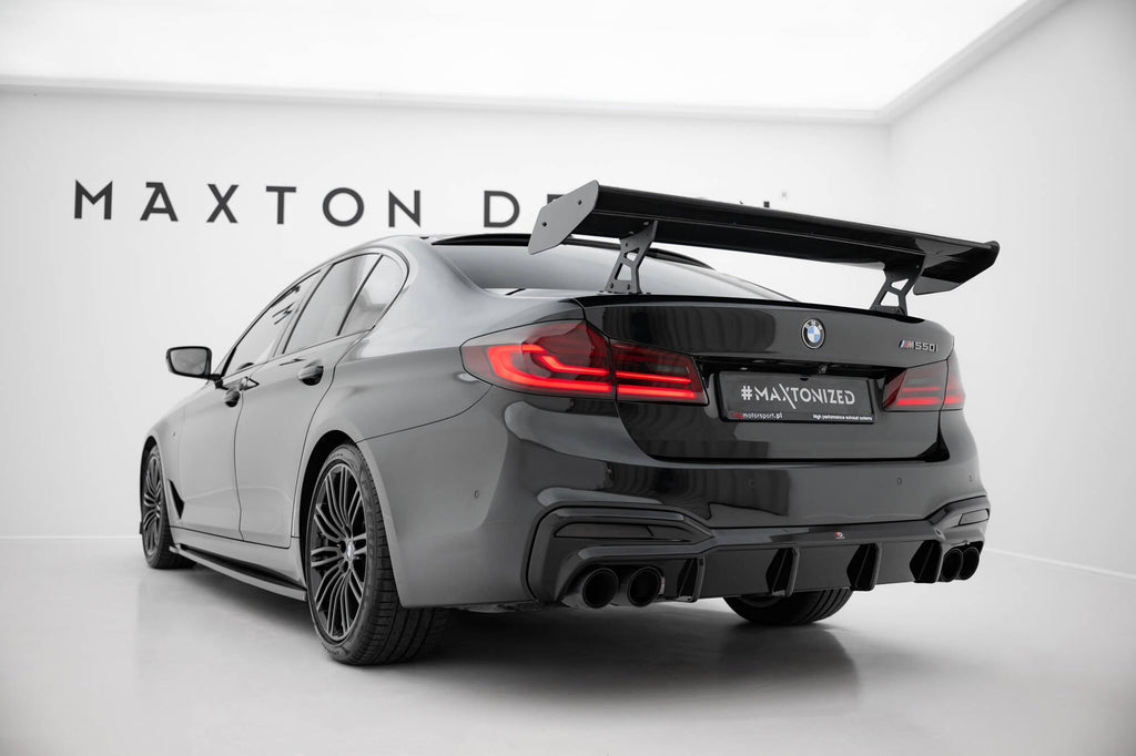 MAXTON DESIGN Carbon Spoiler With Internal Brackets Uprights BMW 5 / M5 Sedan G30 / F90