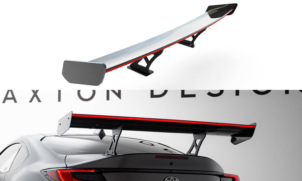 MAXTON DESIGN Carbon Spoiler With Internal Brackets Uprights + LED Toyota GR86
