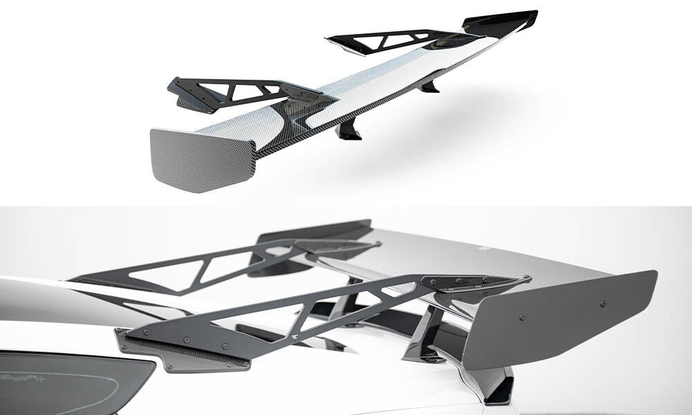 MAXTON DESIGN Carbon Spoiler With Upper Swan Mounting Chevrolet Corvette Stingray / Grand Sport C7