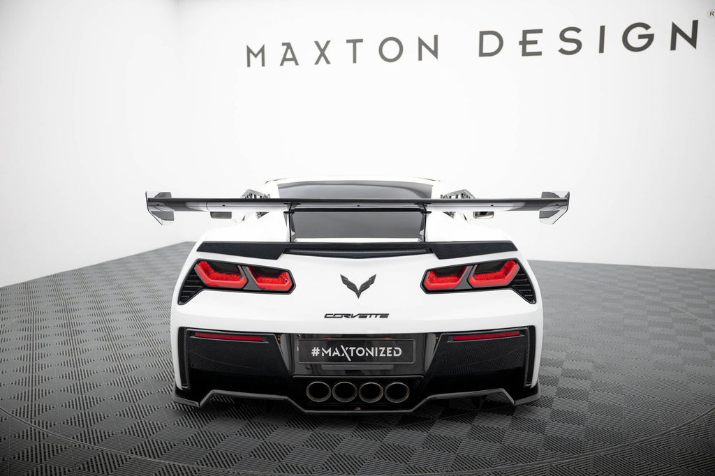 MAXTON DESIGN Carbon Spoiler With Upper Swan Mounting Chevrolet Corvette Stingray / Grand Sport C7