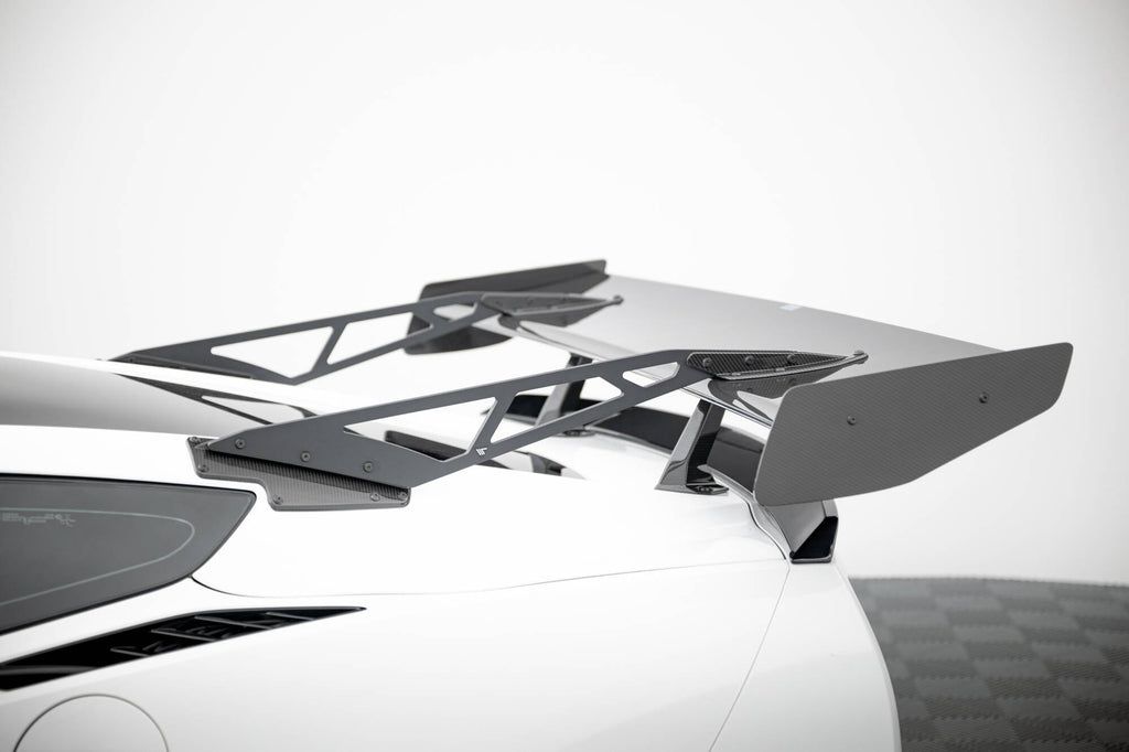 MAXTON DESIGN Carbon Spoiler With Upper Swan Mounting + LED Chevrolet Corvette Stingray / Grand Sport C7