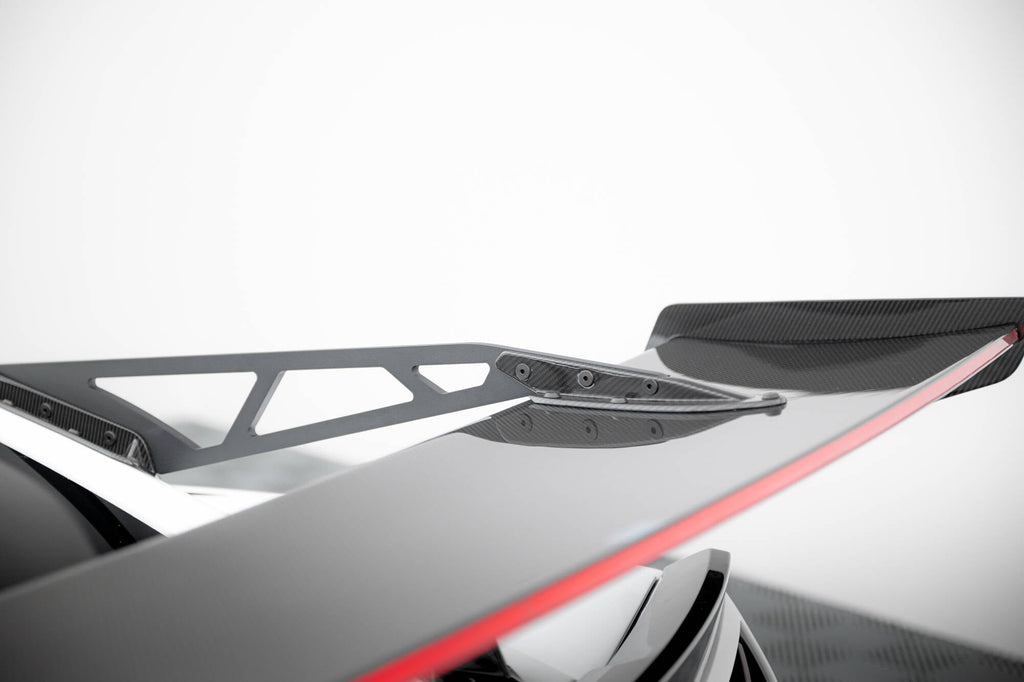 MAXTON DESIGN Carbon Spoiler With Upper Swan Mounting + LED Chevrolet Corvette Stingray / Grand Sport C7
