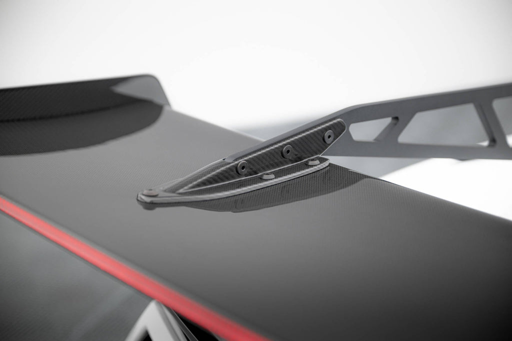 MAXTON DESIGN Carbon Spoiler With Upper Swan Mounting + LED Chevrolet Corvette Stingray / Grand Sport C7