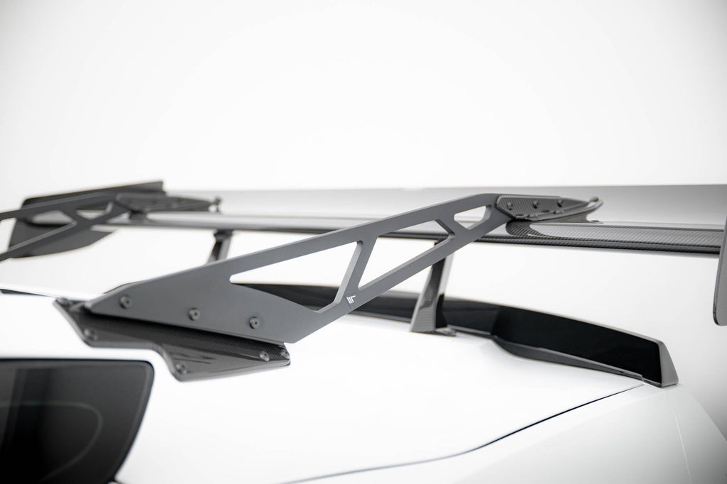MAXTON DESIGN Carbon Spoiler With Upper Swan Mounting + LED Chevrolet Corvette Stingray / Grand Sport C7