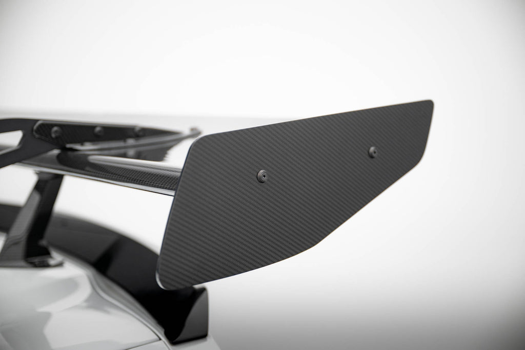 MAXTON DESIGN Carbon Spoiler With Upper Swan Mounting + LED Chevrolet Corvette Stingray / Grand Sport C7