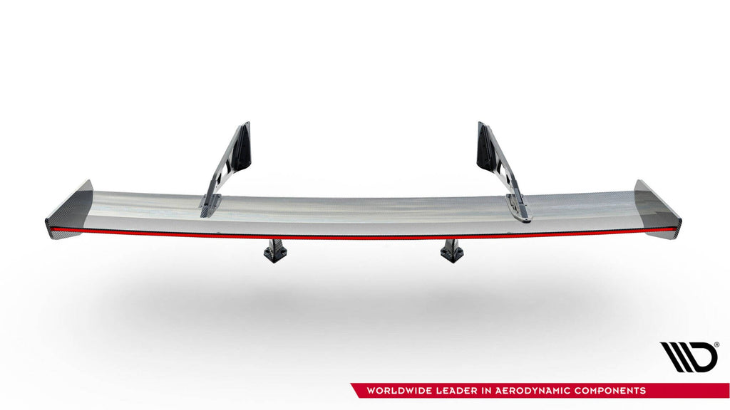 MAXTON DESIGN Carbon Spoiler With Upper Swan Mounting + LED Chevrolet Corvette Stingray / Grand Sport C7