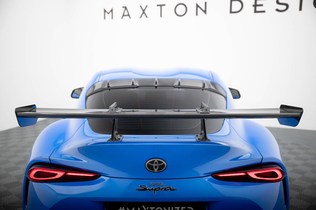 MAXTON DESIGN CARBON SPOILER WITH UPPER SWAN MOUNTING TOYOTA SUPRA MK5