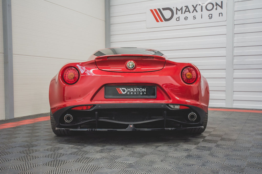 MAXTON DESIGN CENTRAL REAR SPLITTER ALFA ROMEO 4C