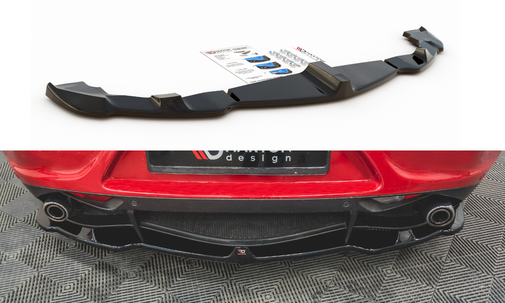 MAXTON DESIGN CENTRAL REAR SPLITTER ALFA ROMEO 4C