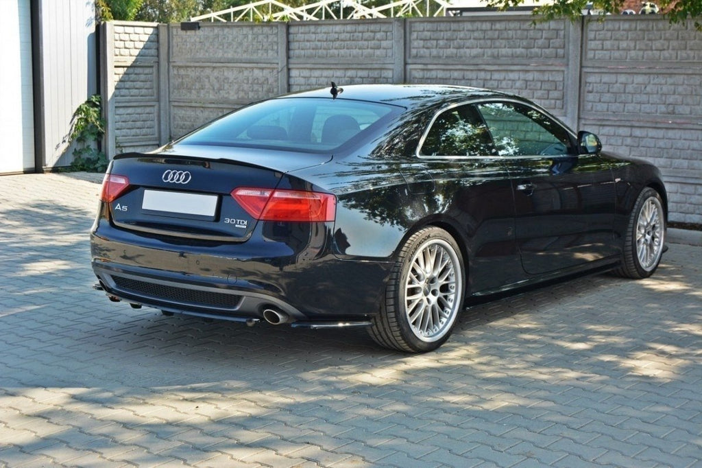 MAXTON DESIGN CENTRAL REAR SPLITTER AUDI A5 S-LINE 8T COUPE / SPORTBACK (WITH A VERTICAL BAR)