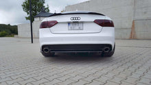 Load image into Gallery viewer, MAXTON DESIGN CENTRAL REAR SPLITTER AUDI A5 S-LINE 8T FL COUPE / SPORTBACK (WITH A VERTICAL BAR)