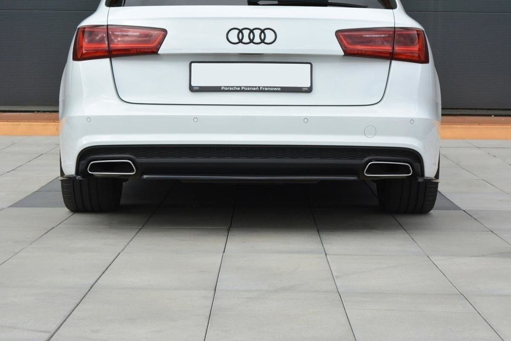 MAXTON DESIGN CENTRAL REAR SPLITTER AUDI A6 S-LINE C7 FL