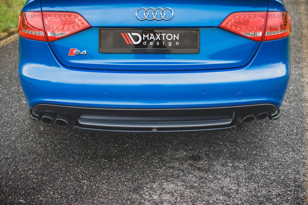 MAXTON DESIGN CENTRAL REAR SPLITTER AUDI S4 / A4 S-LINE B8 SEDAN