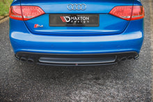 Load image into Gallery viewer, MAXTON DESIGN CENTRAL REAR SPLITTER AUDI S4 / A4 S-LINE B8 SEDAN