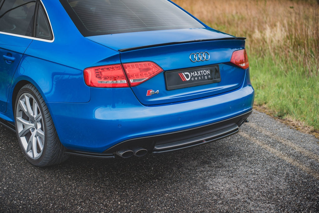 MAXTON DESIGN CENTRAL REAR SPLITTER AUDI S4 / A4 S-LINE B8 SEDAN