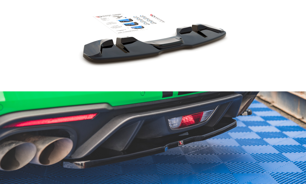 MAXTON DESIGN CENTRAL REAR SPLITTER FORD MUSTANG GT MK6 FACELIFT