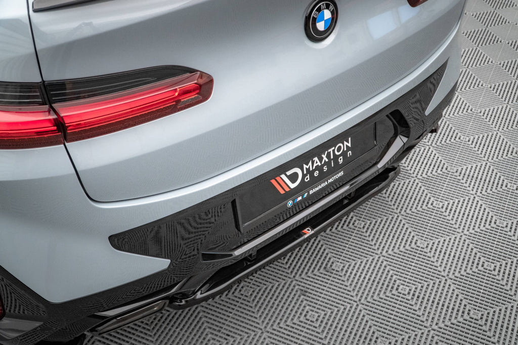 MAXTON DESIGN CENTRAL REAR SPLITTER FOR BMW X4 M-PACK G02 FACELIFT