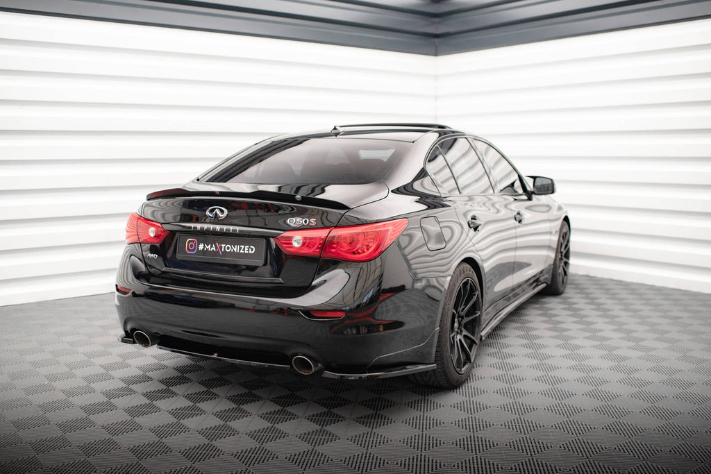 MAXTON DESIGN CENTRAL REAR SPLITTER FOR INFINITI Q50 S MK1