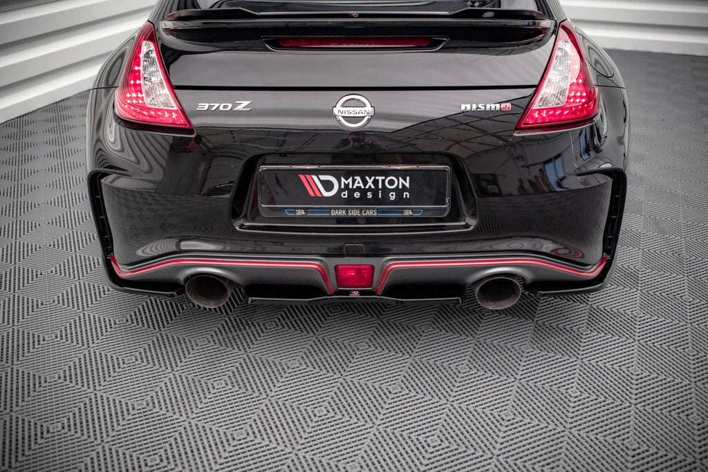 MAXTON DESIGN CENTRAL REAR SPLITTER FOR NISSAN 370Z NISMO FACELIFT