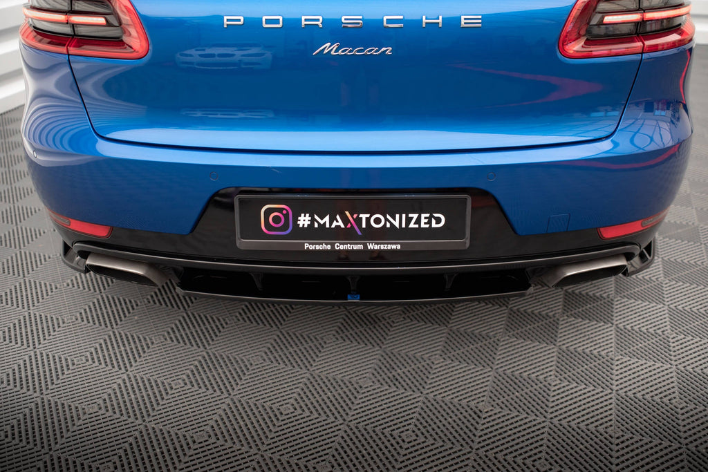 MAXTON DESIGN CENTRAL REAR SPLITTER FOR PORSCHE MACAN MK1