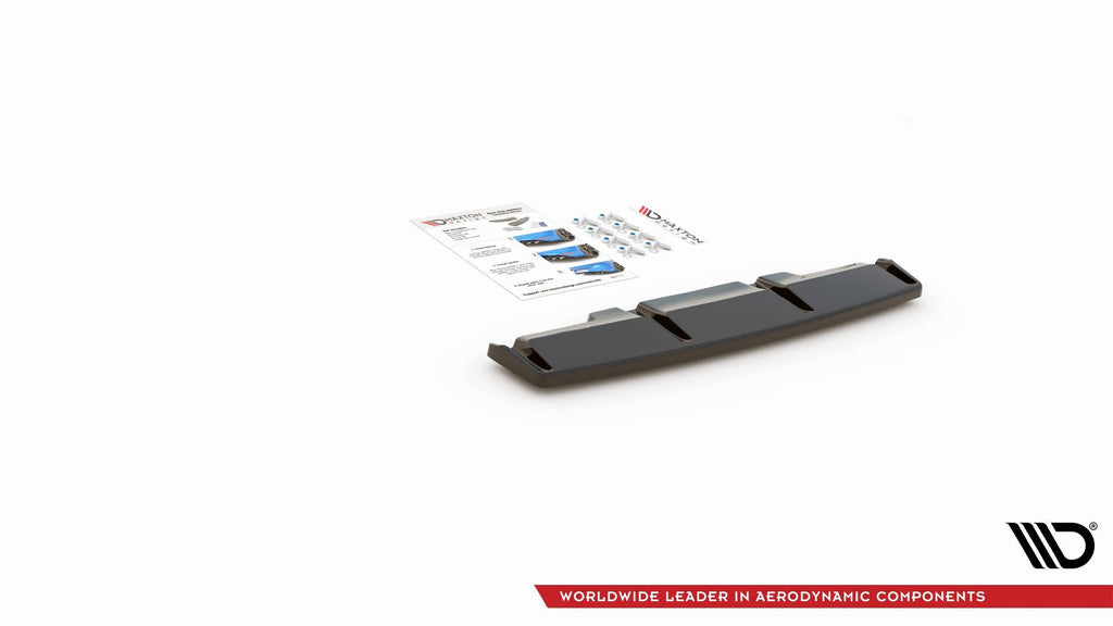 MAXTON DESIGN CENTRAL REAR SPLITTER FOR VOLKSWAGEN GOLF R MK8