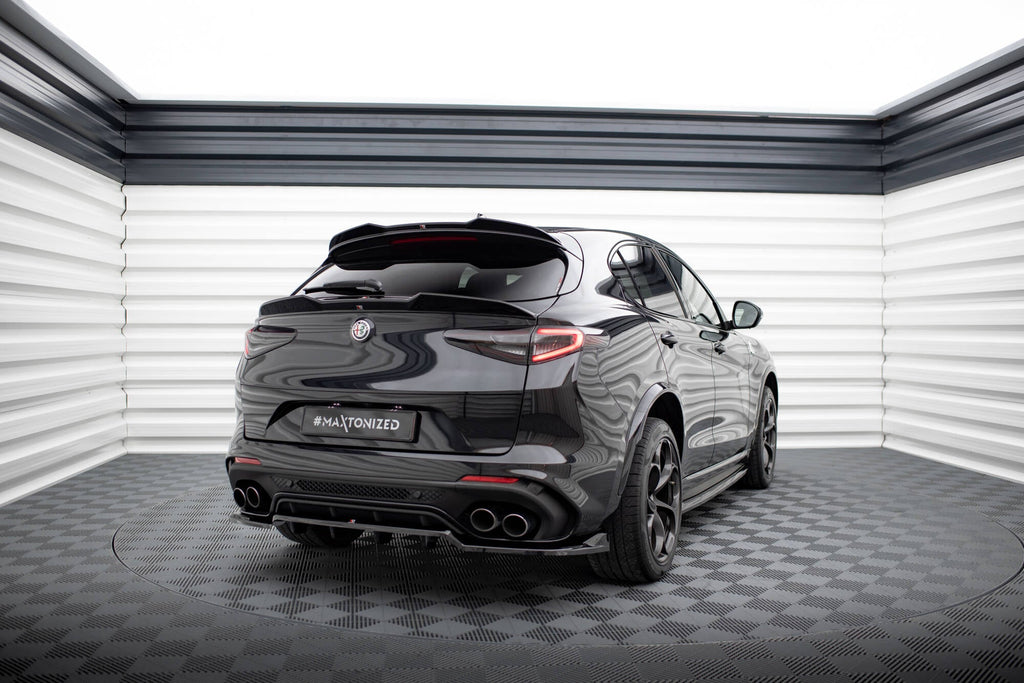 MAXTON DESIGN CENTRAL REAR SPLITTER (WITH VERTICAL BARS) ALFA ROMEO STELVIO QUADRIFOGLIO MK1