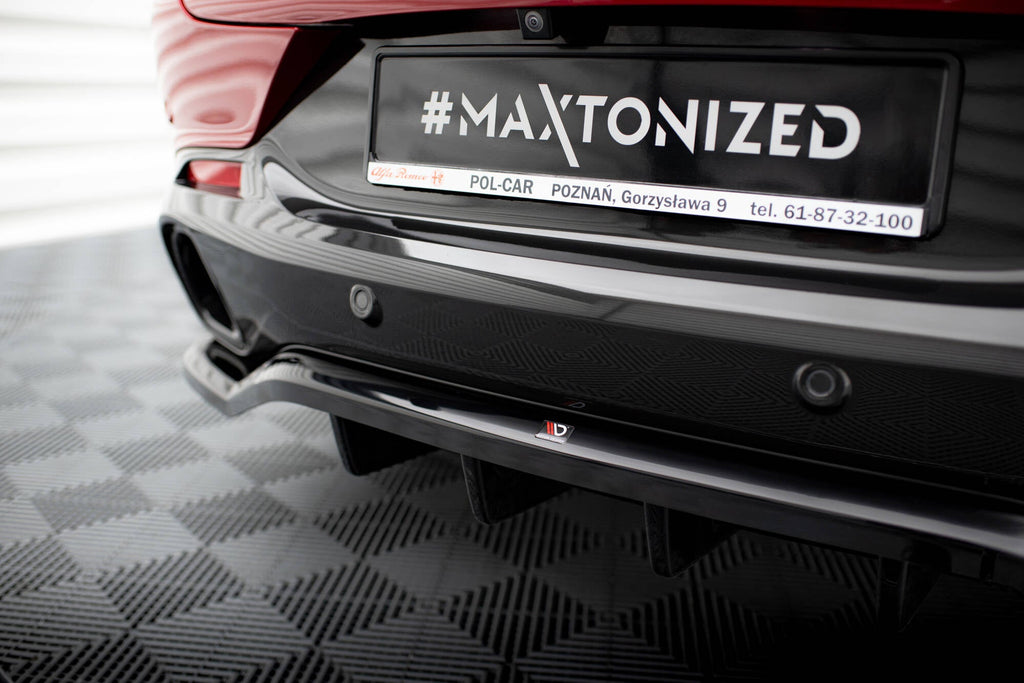 MAXTON DESIGN CENTRAL REAR SPLITTER (WITH VERTICAL BARS) ALFA ROMEO TONALE MK1