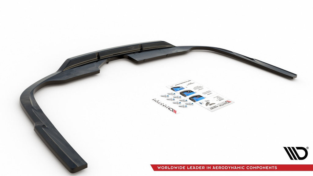 MAXTON DESIGN CENTRAL REAR SPLITTER (WITH VERTICAL BARS) AUDI A6 S-LINE AVANT/SEDAN C8