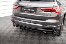 Load image into Gallery viewer, MAXTON DESIGN CENTRAL REAR SPLITTER (WITH VERTICAL BARS) AUDI Q3 S-LINE F3