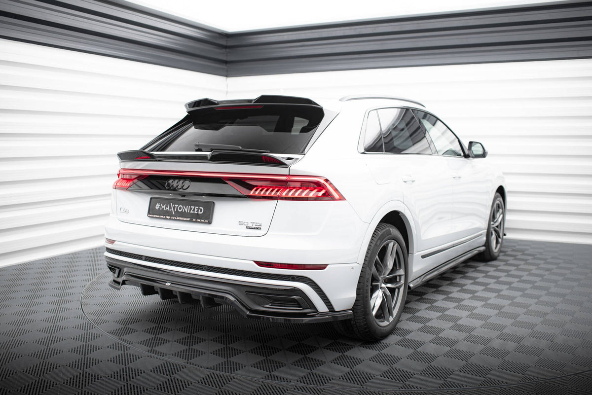 MAXTON DESIGN CENTRAL REAR SPLITTER (WITH VERTICAL BARS) AUDI Q8 S-LIN ...