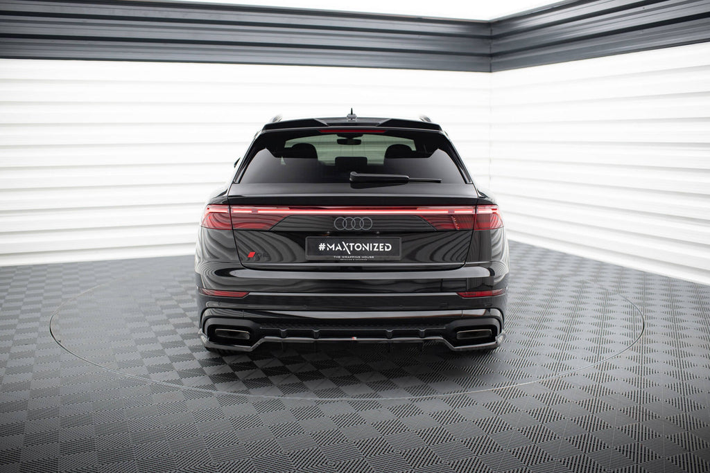 MAXTON DESIGN CENTRAL REAR SPLITTER (WITH VERTICAL BARS) AUDI SQ8 / Q8 S-LINE MK1 FACELIFT