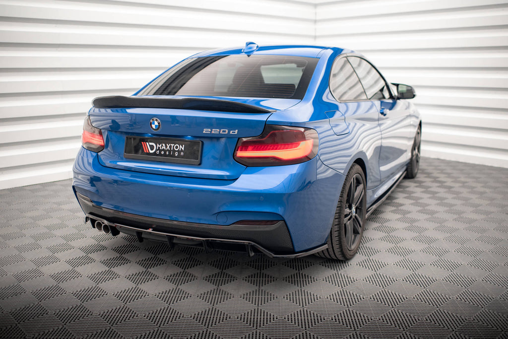 MAXTON DESIGN CENTRAL REAR SPLITTER (WITH VERTICAL BARS) BMW 2 M-PACK F22