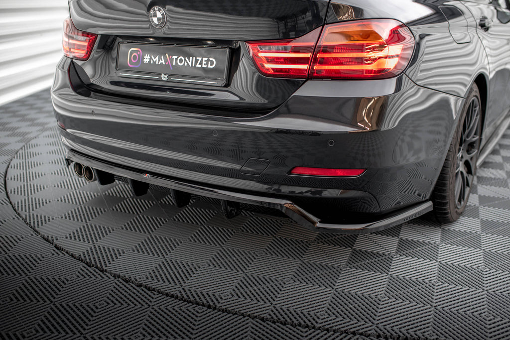 MAXTON DESIGN CENTRAL REAR SPLITTER (WITH VERTICAL BARS) BMW 4 GRAN COUPE F36